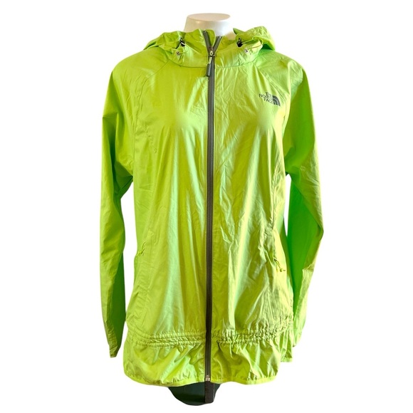 The North Face WindWall Lime Green Hoodie Jacket Women’s M - Picture 1 of 11